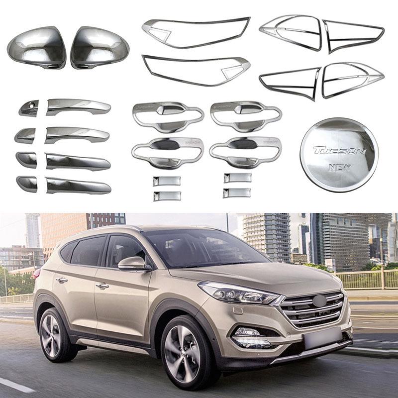 15-19 Hyundai Tucson Rearview Mirror Handle & Headlight Cover, Exterior Trim