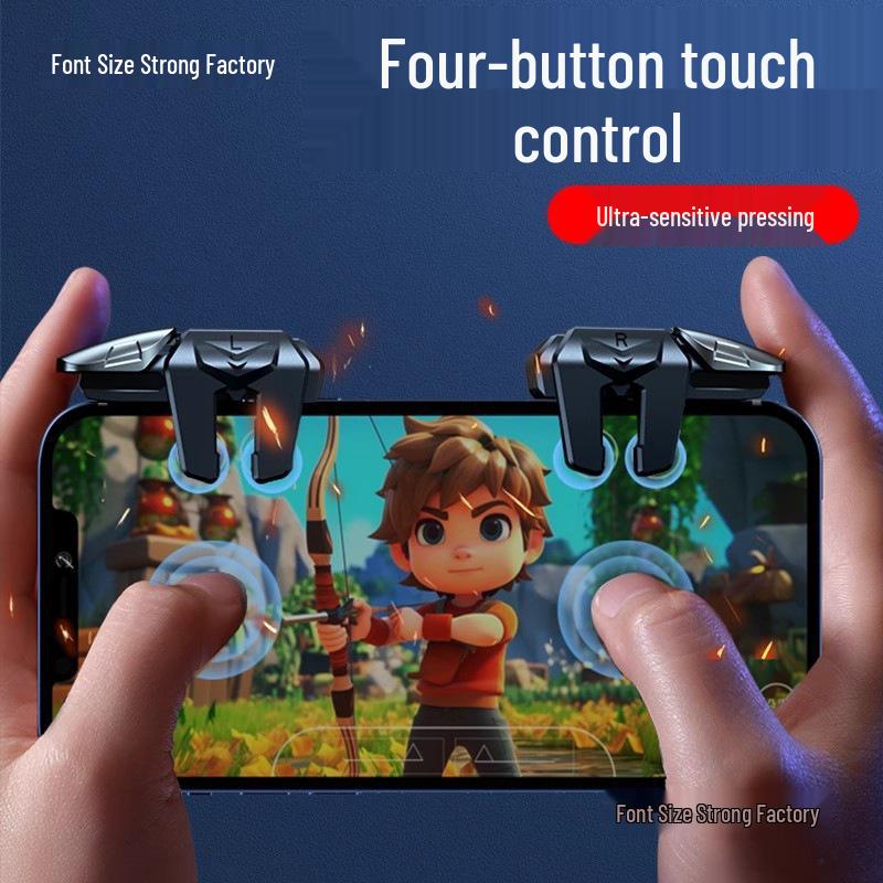 Delta Action 5: 2026 Upgrade Sechs-Finger Sensitiver Kontinuierlicher Tipp-Controller für PUBG Android Mobil