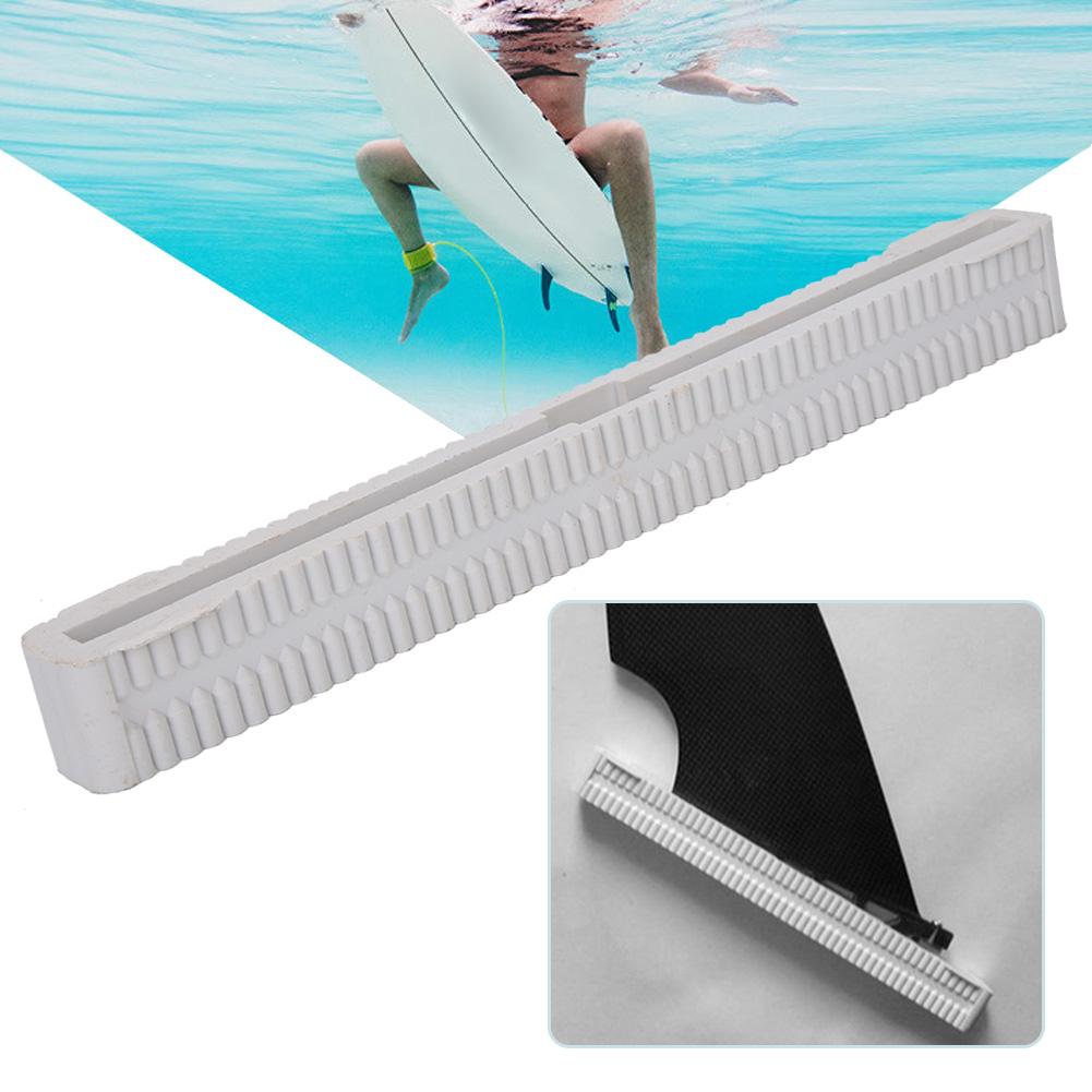 Universal 10 Inch Longboard Surfboard Single Center Tail Fin Box Plug Holder Nylon (White)