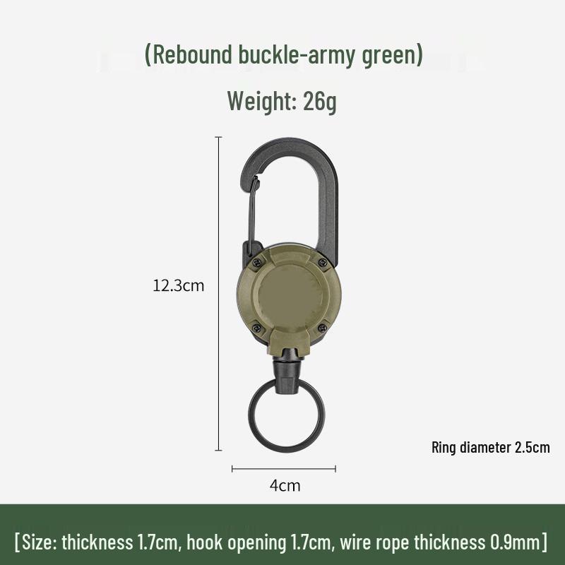 

Телескопический брелок-шнурок: Защита от потери рыболовных снастей с легко затягивающейся пряжкой Easy Pull Buckle