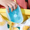 3Pcs/Set Bowl Sets Silicone Folding Lunch Box   Portable    Foldable Salad  with Lid Blue WF12