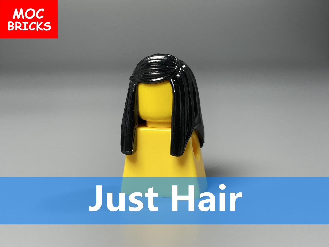 

Non-Toxic 6Pcs Moc Bricks Female Hairs Long Straight With Left Side Part For 4Cm Figure 92038 Building Blocks Particles Kids Toys