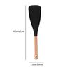 Wooden handle silicone large dense spoon silicone kitchenware non-stick pot cooking soup stirring spoon long handle salad more