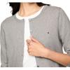Tommy Hilfiger Solid Button-Up Cardigan Sweater Women sweater Grey-Heather 76J3613-P8F