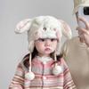 Warm, Plush, Cute Ear Protection Hat for Baby Girls - Autumn/Winter Windproof Travel Turban
