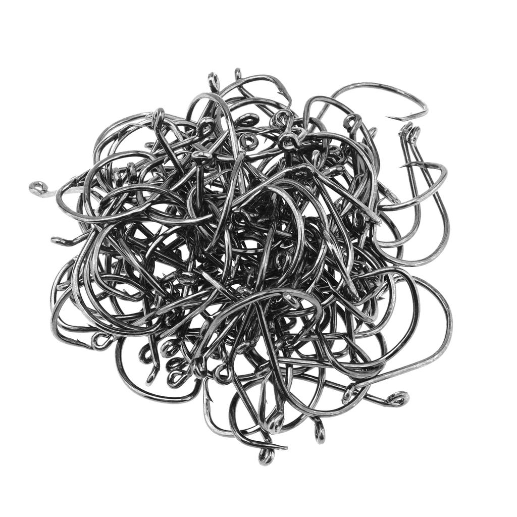 100pcs 1/0 2/0 3/0 4/0 5/0 6/0 Octopus Circle Saltwater Fishing Hooks Offset Catfish Hooks