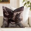 Cartoon Black CClover Cushion Cover Eco Linen Pillow Case DoubleSided Print Breathable Durable Zipper Home Decor Gift