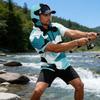 Men's Camouflage Print Raglan Sleeve Casual Sport Fishing Short Sleeve Hoodie Lightweight Breathable Outdoor Activewear Top