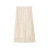 LANCY 25 Lace Pleated H-Line Midi Skirt
