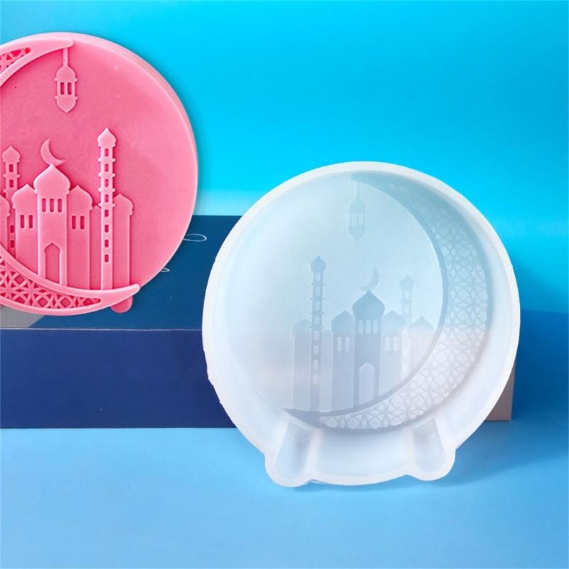 Moon Castles Epoxy Resin Mold Nonstick Fondant Chocolate Mold Table Ornament Making Tool Scented Candle Mold Enduring
