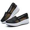 Fashion Women Leisure Sports Comfortable Platform Breathable Mesh Lightweight Summer Walking Shoes Anti Slip Thick Soled Casual Shoes