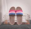 Linen Slippers, Home Couple Indoor Slippers, Wooden Floor Cotton Linen Home Shoes, Non-slip, Thick Bottom, Summer Sandals