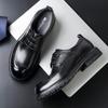 Chaussures en cuir à grosse tête pour hommes affaires grande taille 46 chaussures en cuir marron première couche vache cuir véritable pour hommes travail chaussures de ville tendance cuir pur