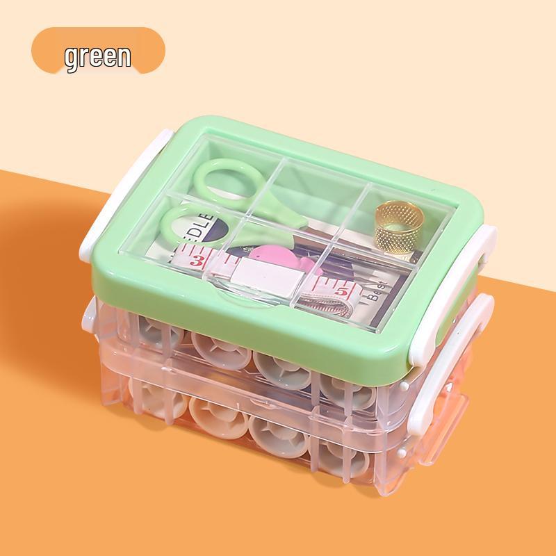 Portable High-Quality Multicolor Sewing Kit for Home and Dorm: Ideal for Hand Sewing, Mending, and Weddings.