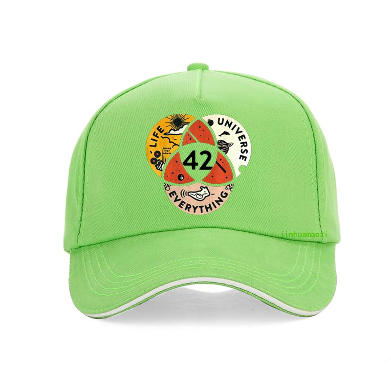 Unisex 42 The Answer To Life The Universe And Everything Douglas Adams Men Baseball Cap Summer Women Sunhat
