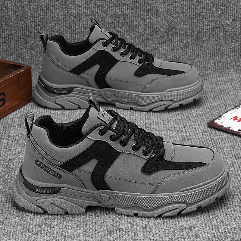 

Мужская повседневная обувь Весенние кожаные дизайнерские роскошные кроссовки на толстой подошве Челси Тактические джинсовые боевые рабочие защитные повседневные туфли 39