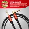 MONSTER CABLE Acoustic Guitar Cable, 12ft, Straight XL Plug, M, ACST2-12A, 600557