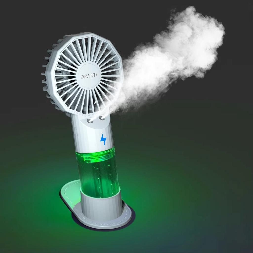 Xiaomi Dual Spray Handheld Mini Fan 1200mAh USB Rechargeable Portable Small Fan for Indoor Outdoor Travel Camping Office Home