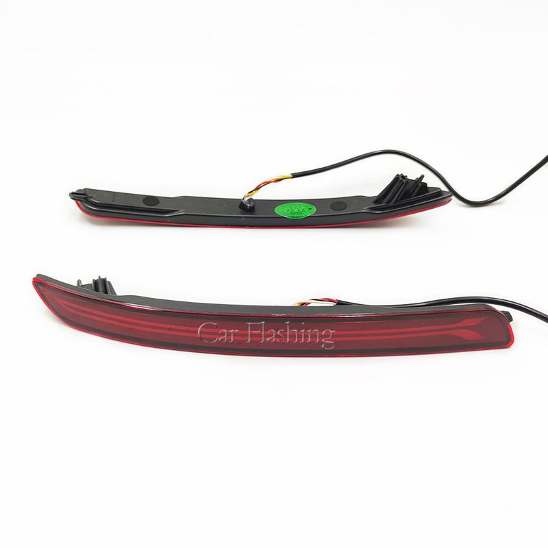 1 Set LED Rear Bumper Reflector Light Driving Brake Turn Signl Lamp For KIA RIO Sedan 4 Doors 2012 2013 2014 2015