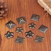 10Pcs Wooden Box Corner Antique Brass Upholstery Decorative For Jewelry Chest Gift Wine Case Protectors Hardware