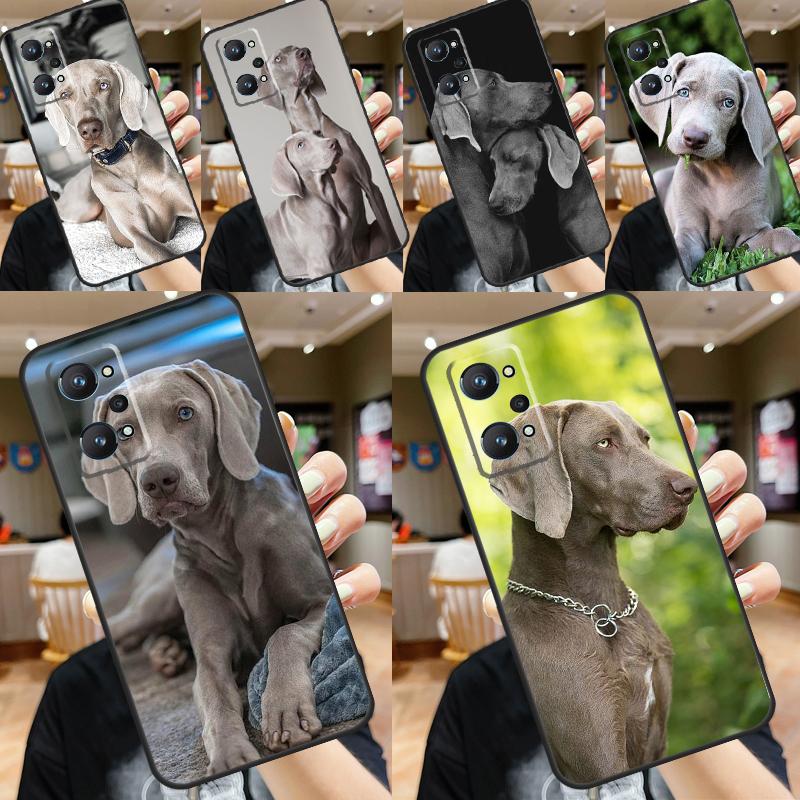Weimaraner Dog For Realme 12 Pro Plus 11 10 9 C67 C55 C53 C51 C31 C35 C33 C30 C21Y C25s GT5 GT Neo 6 Case