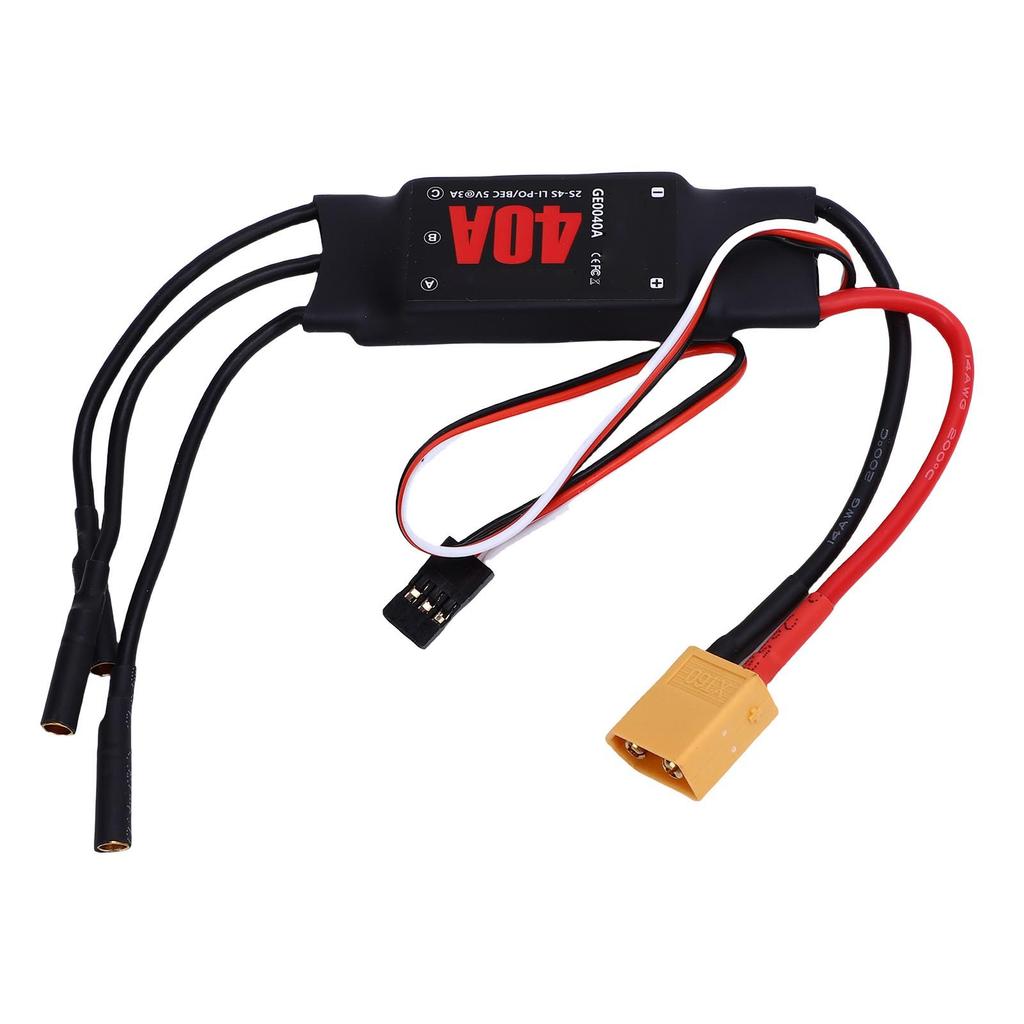 RC Brushless ESC with 5V 3A BEC 40A 2 3S Electronic Speed Controller for RC Airplane Aircraft Helicopter