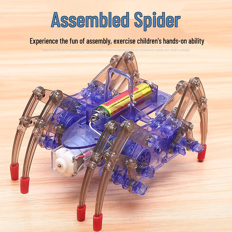 DIY Spider Robot Kit: Handmade Mechanical STEM Toy for Science Experiments