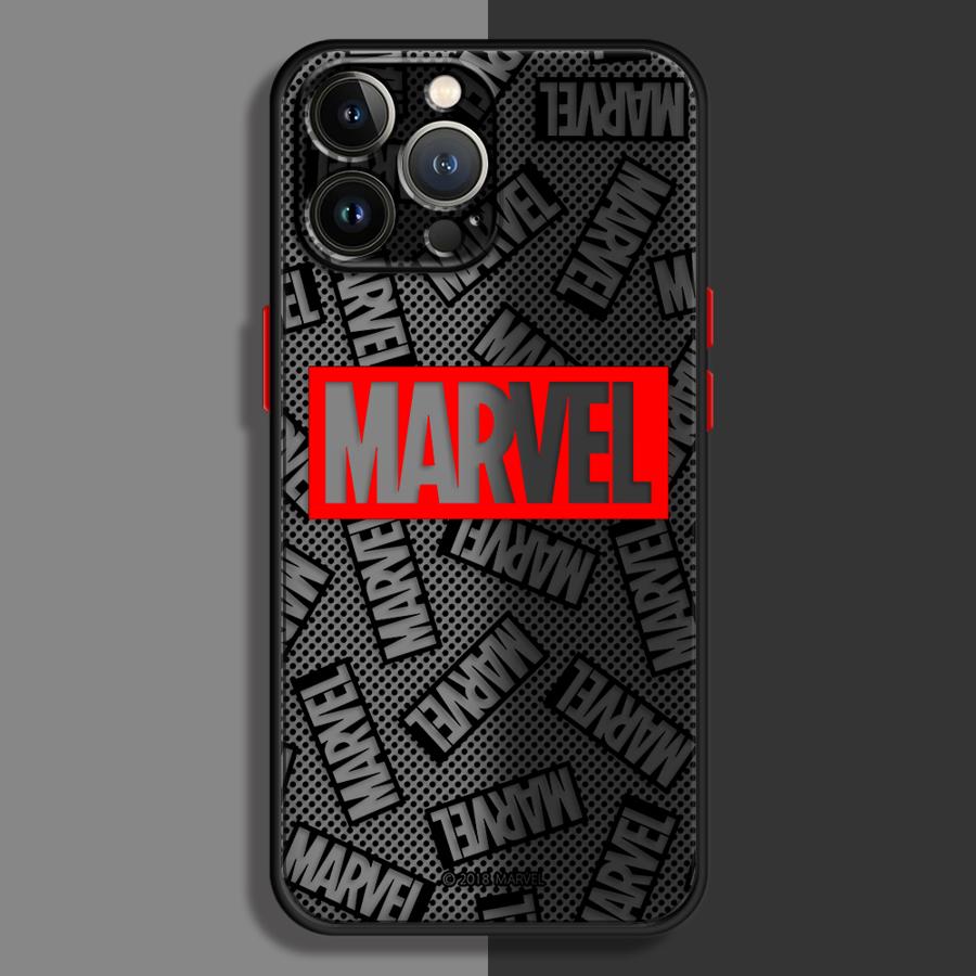 Back Phone Cover Case for iPhone 17 Pro Max 16 Plus XS XR 11 14 17e 12 13 Mini Air 15 7 8 SE Marvel Hero Logo