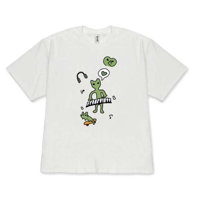 

Fashion Versatile TShirt Cute Music Cat Graphic Casual Short Sleeve Cartoon Tee Shirt for Music Lovers Women Unisex Boys Girls S