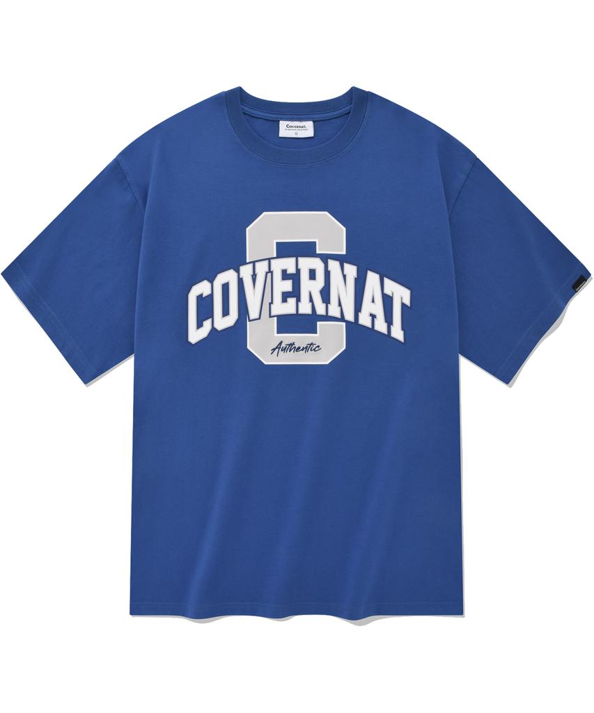 COVERNAT Arch C Logo Layer T-Shirt Blue