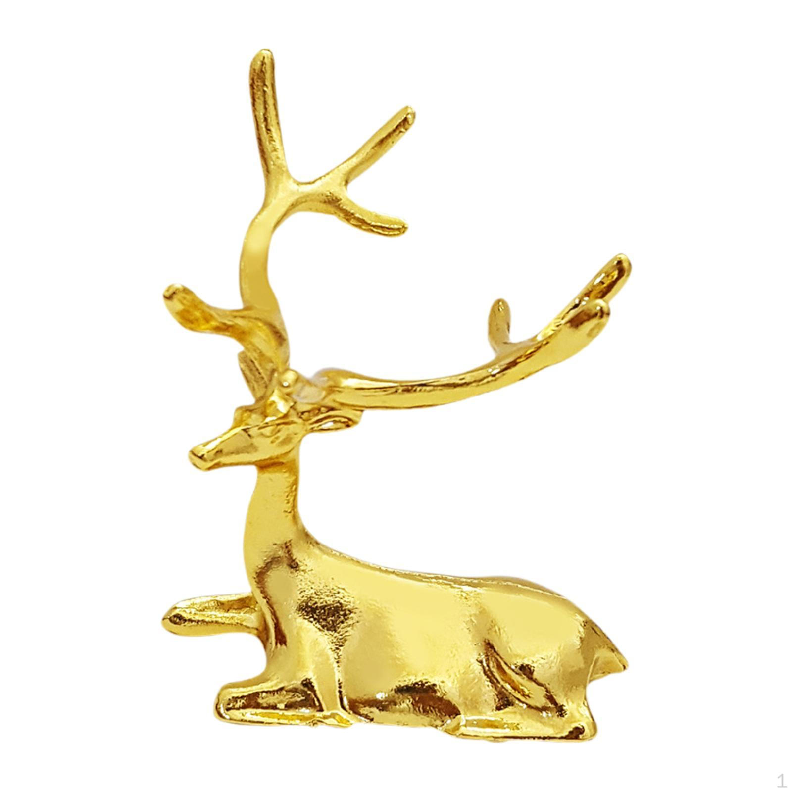 

Статуя животного Скульптура оленя Художественное произведение Гостиная Офис Декор ко Дню святого Валентина Декоративный шкаф Light Gold
