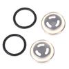 18mm Motorcycle Brake Master Cylinder Reservoir Sight Glass Lens Rubber Gasket×4