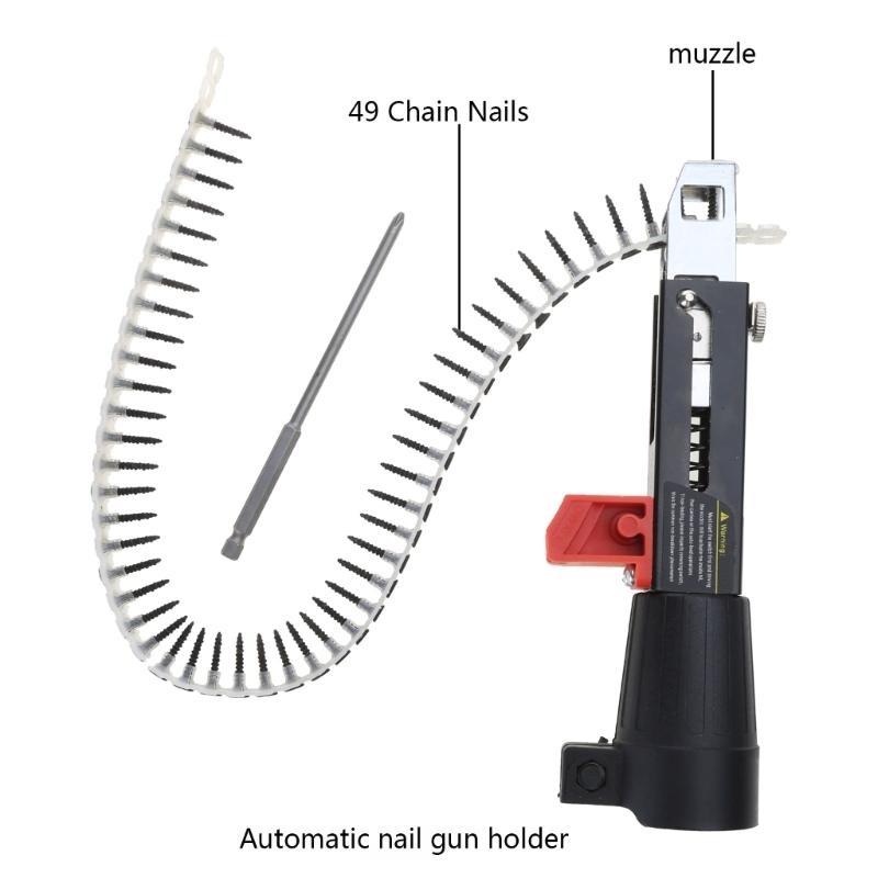 652F Automatic Chain Guns Adapter Screw Guns for Electric Drill Woodworking Tool