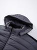 Men's Hooded Cotton Padded Jacket - Stand Collar, Patchwork, Warm Winter Casual Sport Jacket