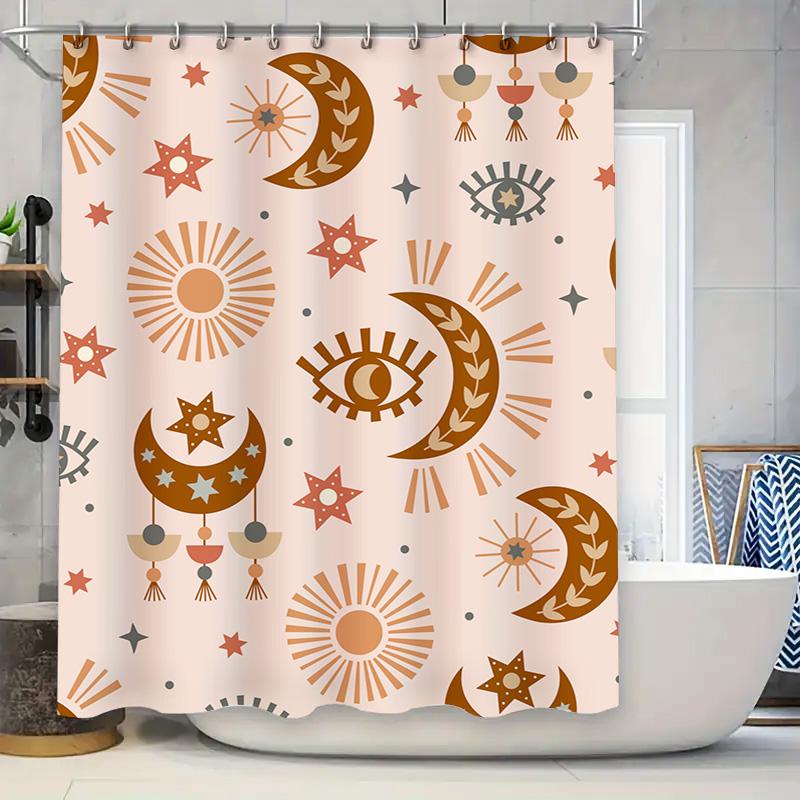 

Luxurious Marble Pattern Shower Curtain Bathroom Decor With Hooks Set Waterproof Fabric For Home Use Blue Green Gold Black Color W60H190(CM)-1 Pcs