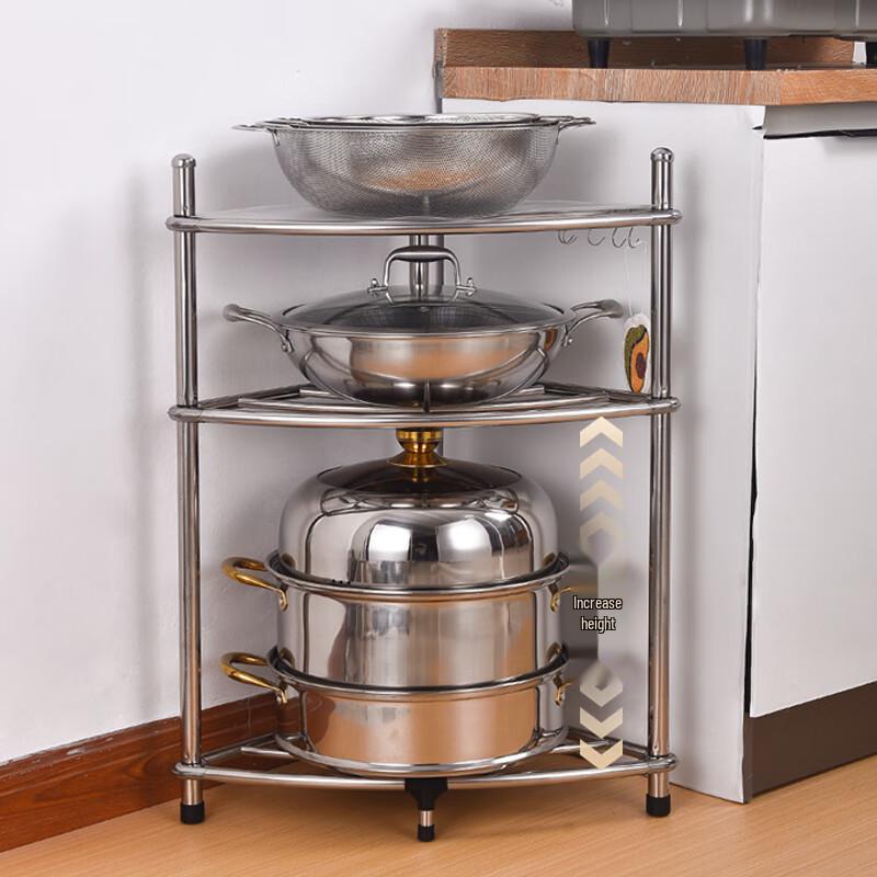 Nordic 5-Tier Thickened Triangular Corner Storage Shelf