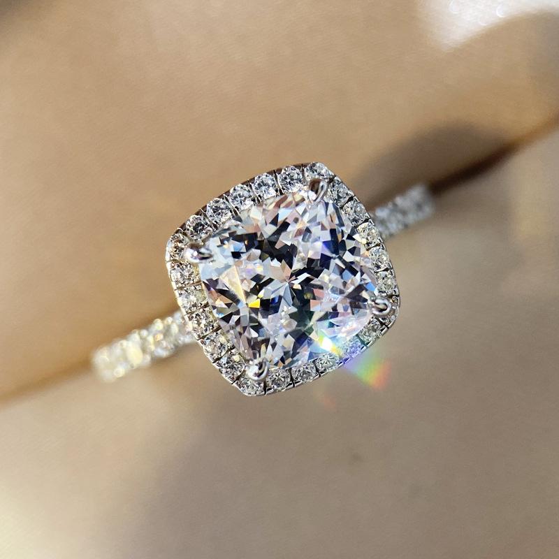 Exquisite Diamond Miniature Zircon Women'S Ring, Ring Accessories