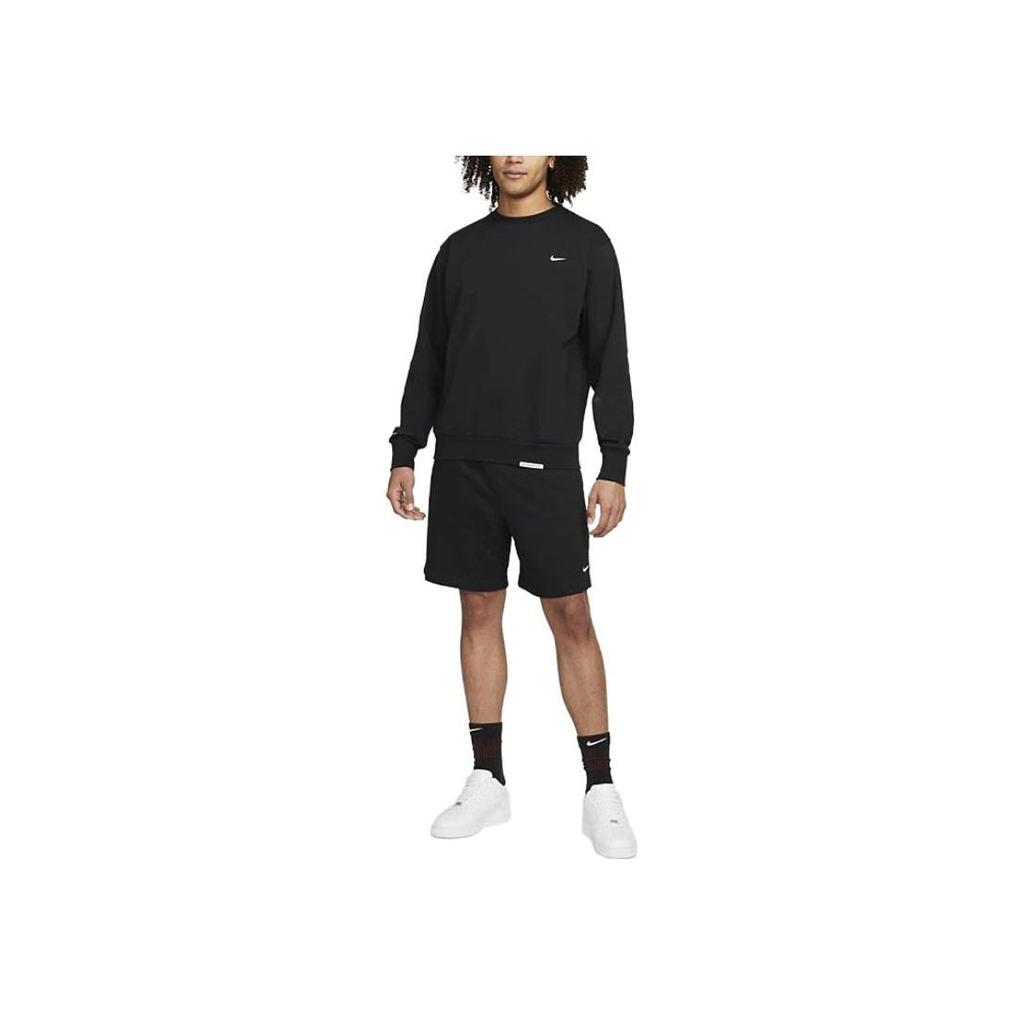 Nike Standard Issue Basketball Crew Dri-Fit Loose Fit Sweatshirt Black Men Streetwear DQ5820-010