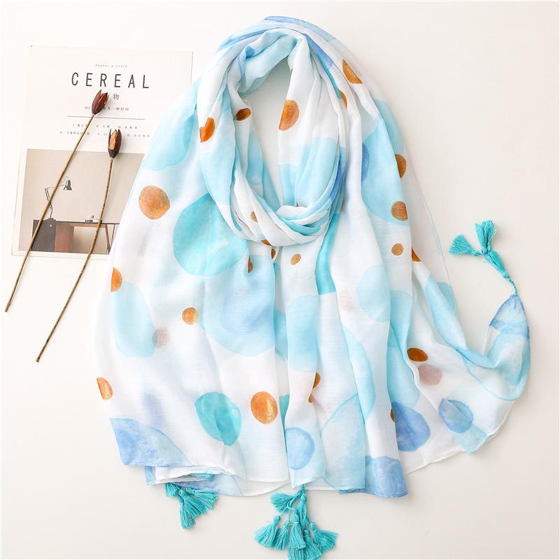 Women Luxury Brand Viscose Scarf Sexy Leopard Floral Tassel Shawl Autumn Winter Wrap Pashminas Stole Muslim Hijab Sjaal 180*90Cm