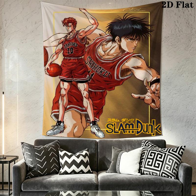 Slam Dunk Basketball Heroes Tapestry Tapestry Fashion Print Background Cloth Wall Covering Decoration Background Cloth
