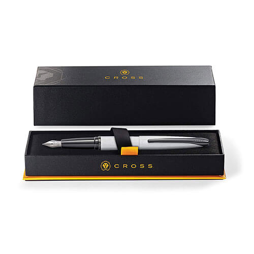 Cross ATX Brushed Chrome Etched Diamond Pen (Med Fountain)