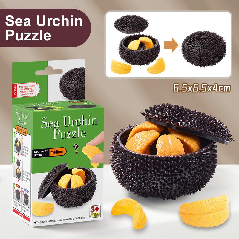 Three Dimensional 3d Puzzle Sea Urchin Garlic Building Block Educational Toy