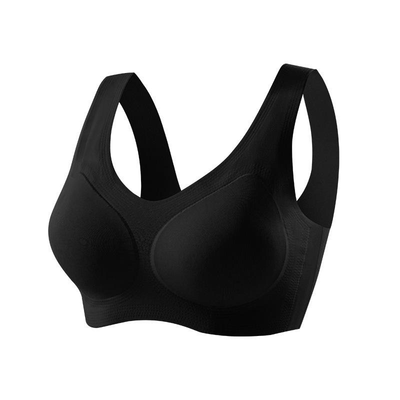 Seamless Wireless Sports Bra for Women - European & American Style with Fixed Cups