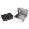 1Pc Frosted Household Iron Storage Box Metal Box Tin Plated Container Empty Hinged Lid Small Empty Storage Box
