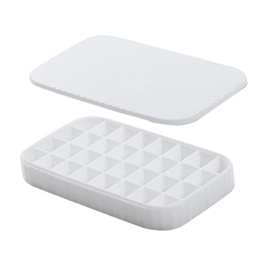 

Силиконовая форма для кубиков льда с контейнером и лопаткой, 32 ячейки, форма для льда для морозильной камеры, герметичная, штабелируемая, аппарат для изготовления льда для домашних вечеринок A белый