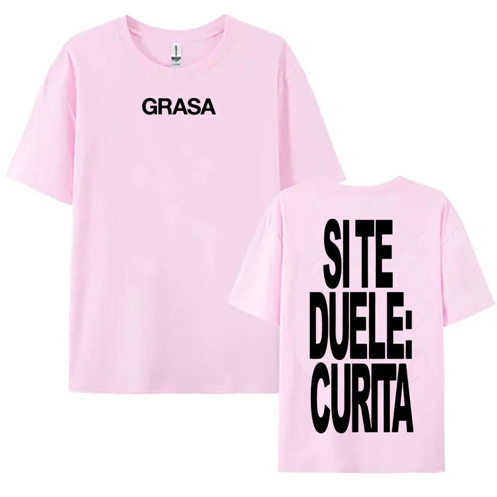 TIENES QUE APRENDER A AMARTE Tshirts SI TE DUELE CURITA Print T-shirt Nathy Peluso Singer Graphic T Shirt Cotton Tees