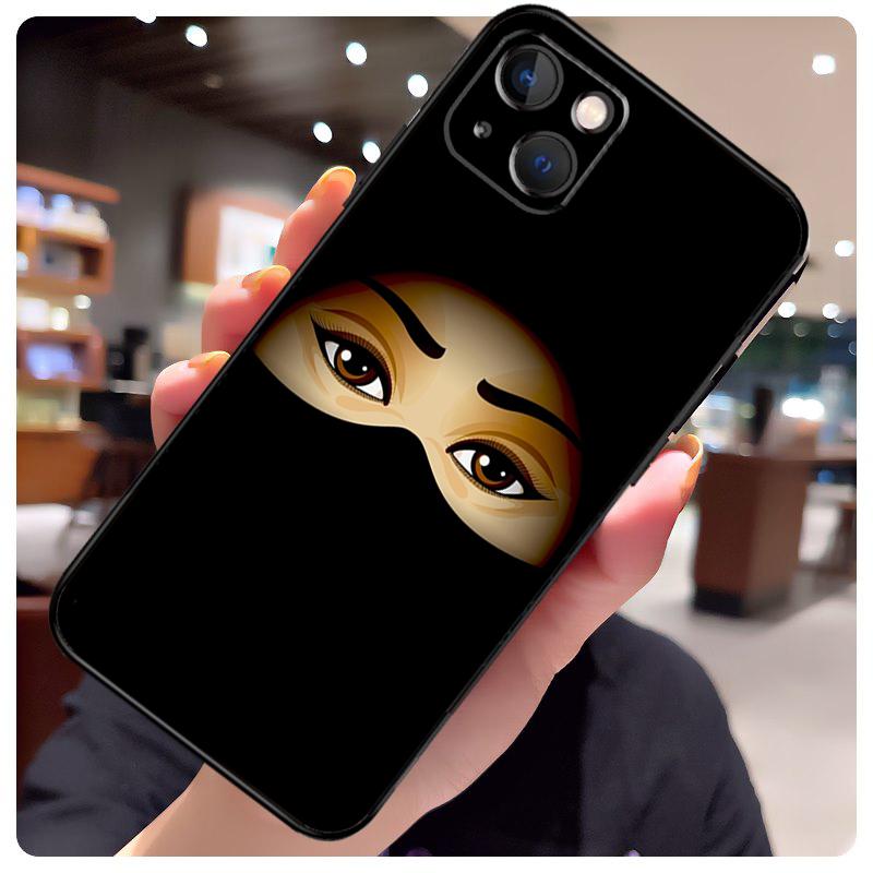 Muslim Islamic Arabic Hijab Girl Case For iPhone 17 Pro Max 15 14 13 11 12 16 Pro Max mini 15 16 Plus 16e 17 Air Phone Cover