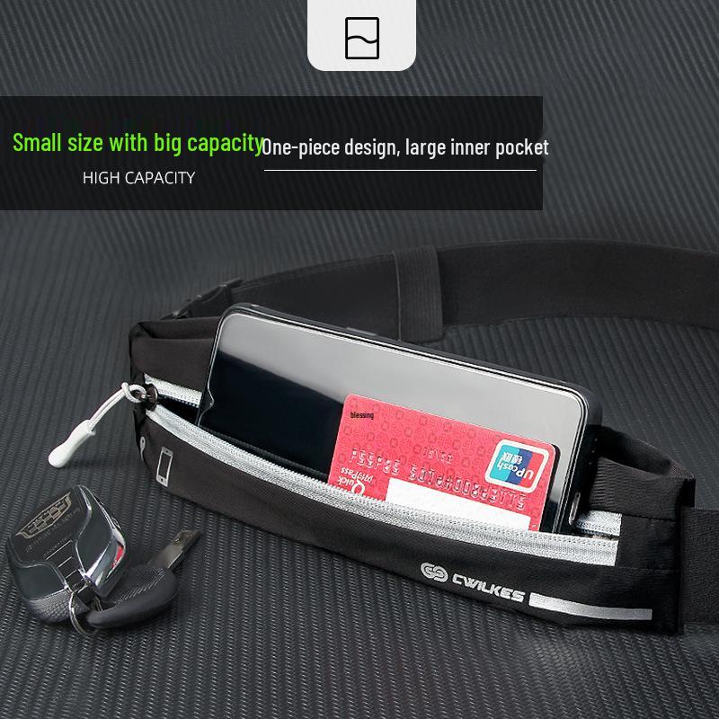 Waterproof TPU Lycra Anti-theft Sports Waist Bag for Running, Fitness & Cycling