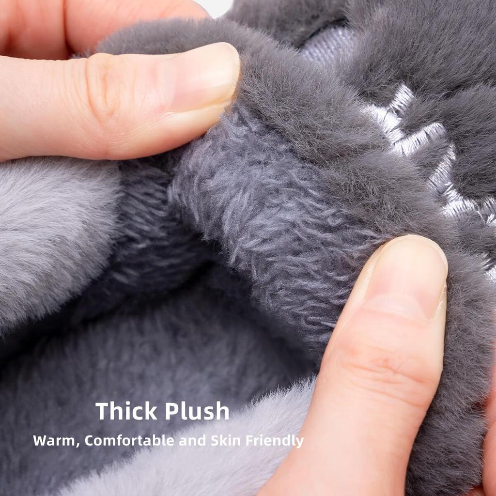 Große Größe Männer Hause Hausschuhe Winter Warme Plüsch Rutschen Paare Indoor Wohnungen Anti-slip Schlafzimmer Schuhe Frauen Herbst Pelzigen Rutschen