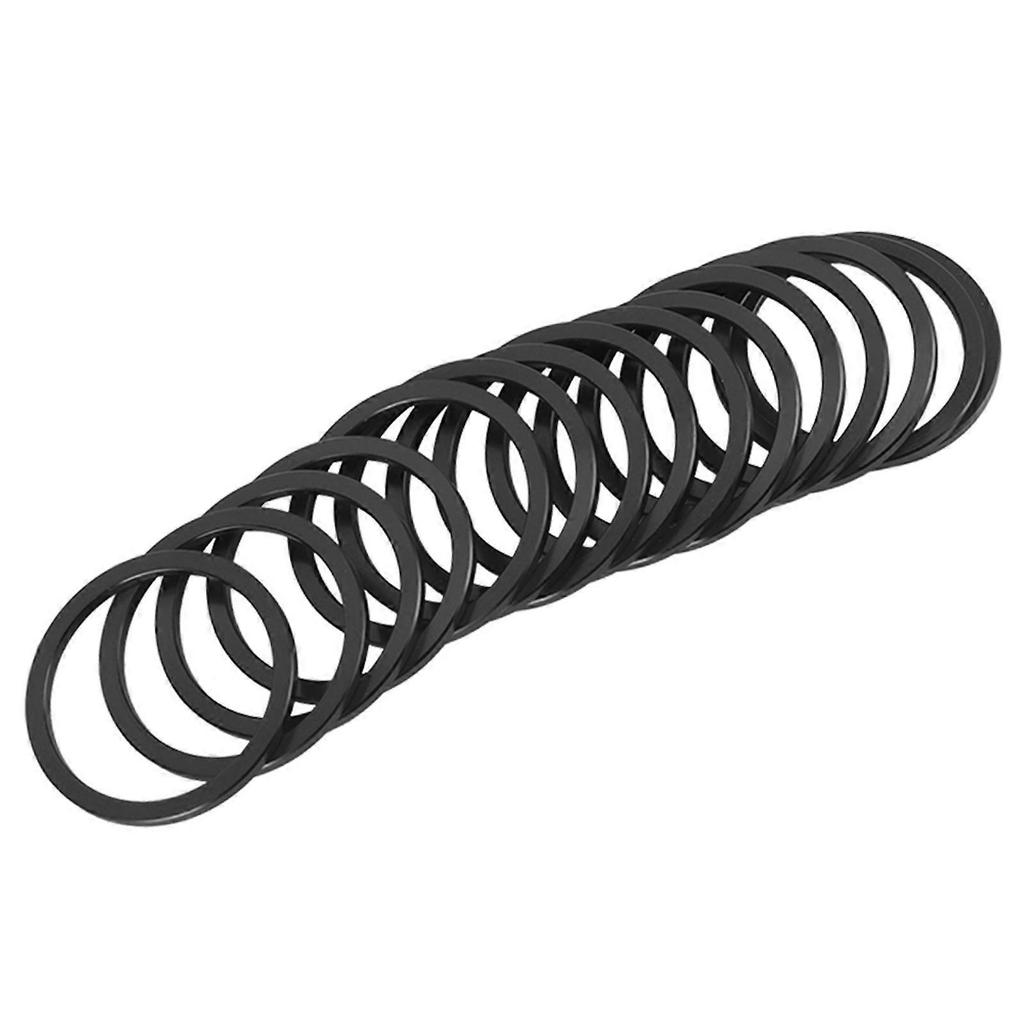 Aluminiumlegierung Rennrad Tretlagerdichtung Fahrrad Schwungrad Naben Unterlegscheibe Distanzstück Schwarz